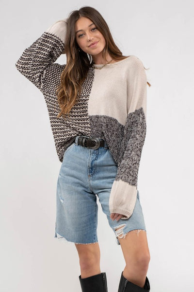 Off To A Good Start Sweater - Black