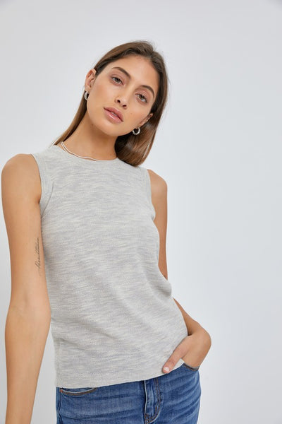 Loud and Clear Tank Top - Heather Grey