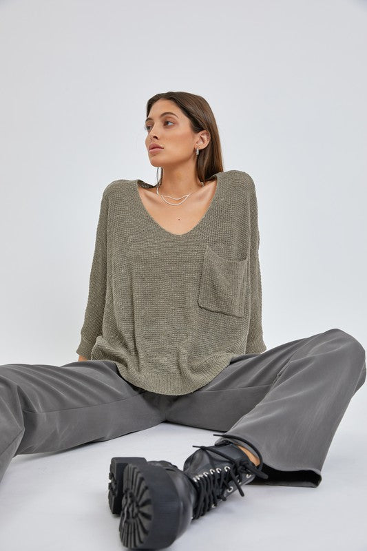 Just Daydreaming Sweater - Sage
