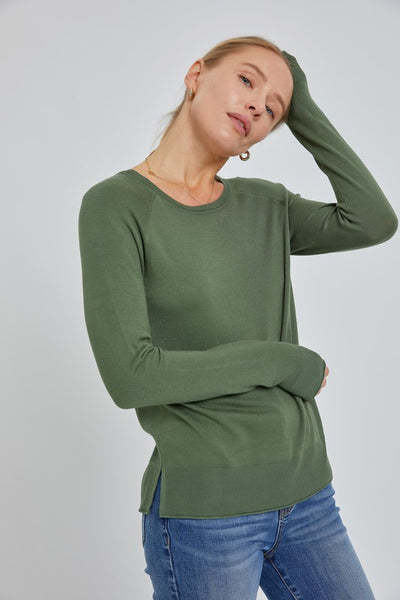 Wind Down Sweater - Green Ivy