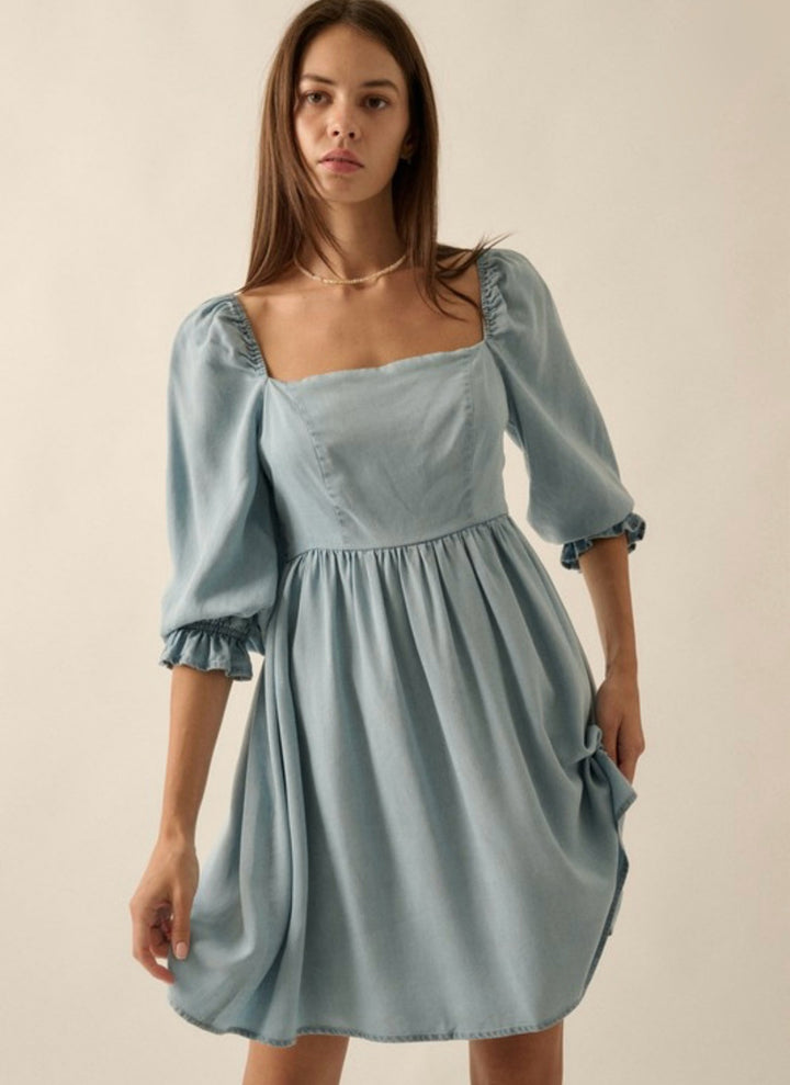 Find Your Voice Dress - Chambray