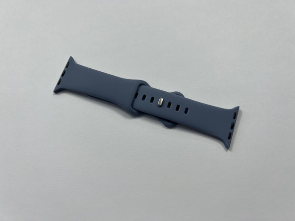 Plain Silicone Watch Band - Dusty Blue