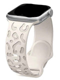 Leopard Silicone Watch Band - Beige
