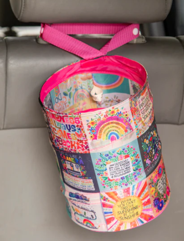 Chirp Patchwork Pop Up Trash Can