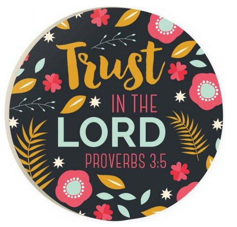Single Car Coaster - Trust In The Lord