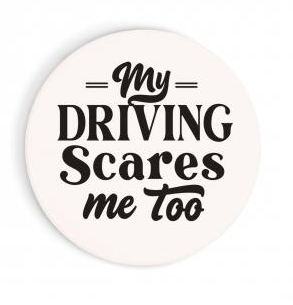 Single Car Coaster - My Driving Scares Me Too