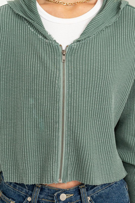 Put It To The Test Jacket - Grey Green