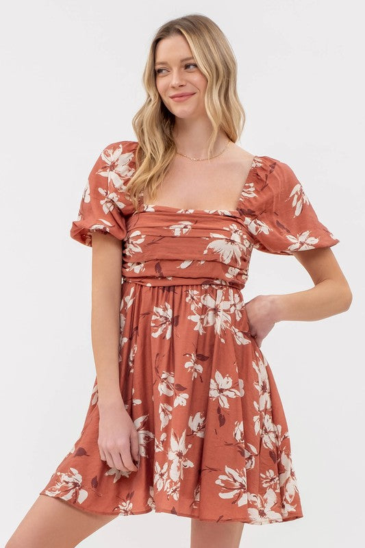 Falling For You Floral Dress - Multiple Colors