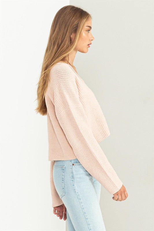 Talk To Me Sweater - Pink