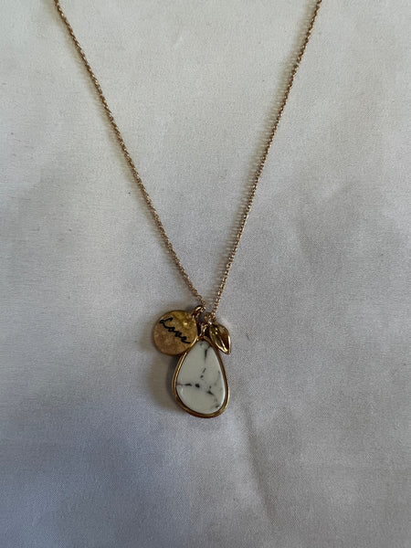 Love Stone Necklace - Gold