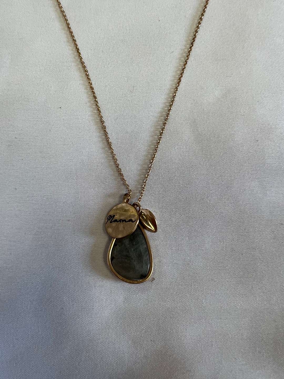 Mama Stone Necklace - Gold