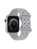 Trellis Silicone Watch Band - Grey