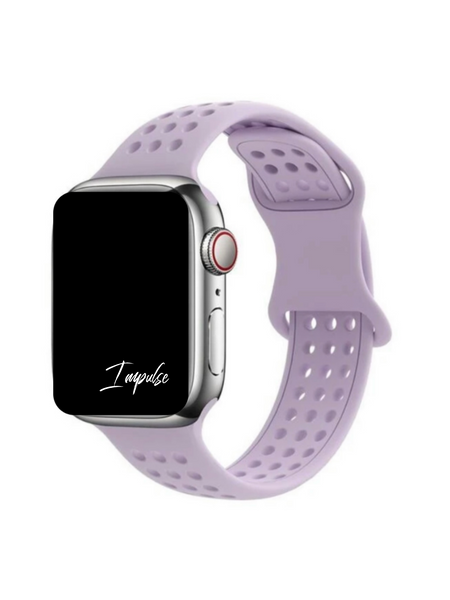 Breathable Dot Silicone Watch Band - Lavender