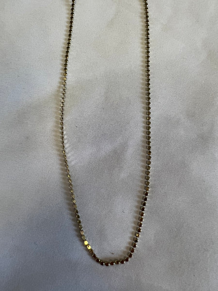 Flat Dot Necklace - Gold