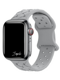 Trellis Silicone Watch Band - Grey