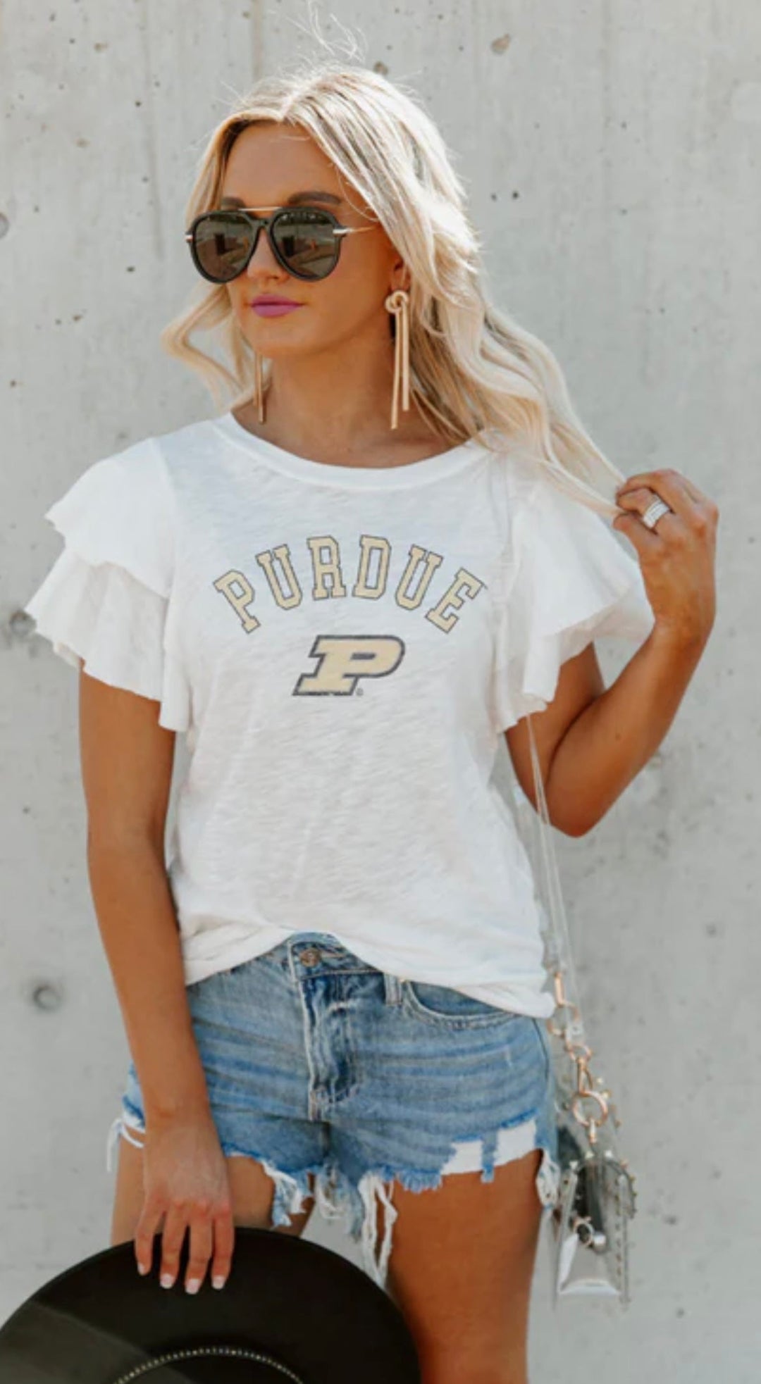 Purdue All In To Win Flutter Tee