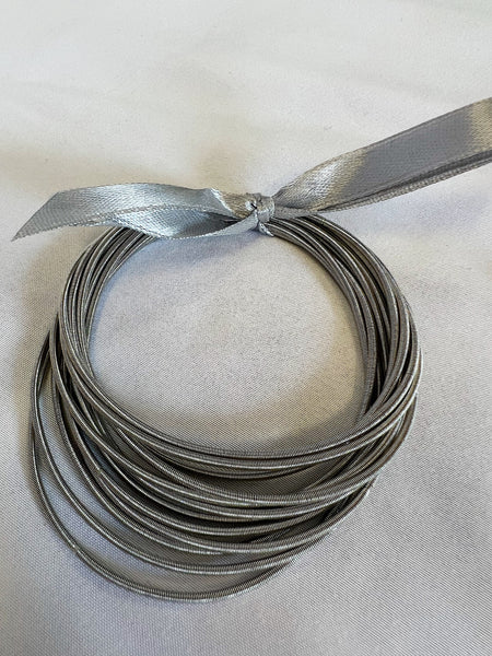 Cord Stacker Bracelet - Silver