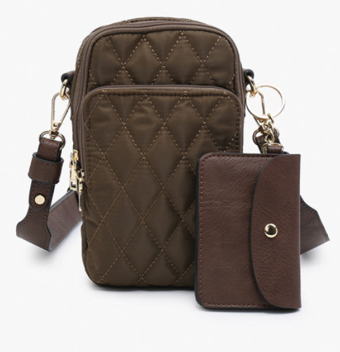 Parker Quilted Crossbody Pouch Bag - Multiple Colors