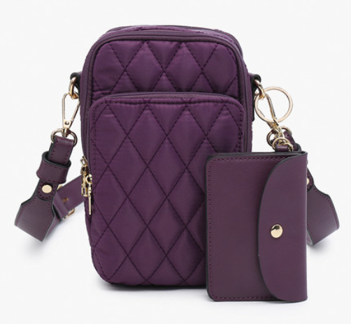 Parker Quilted Crossbody Pouch Bag - Multiple Colors