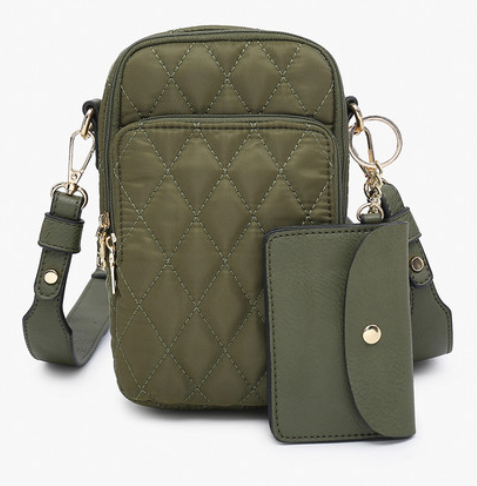 Parker Quilted Crossbody Pouch Bag - Multiple Colors