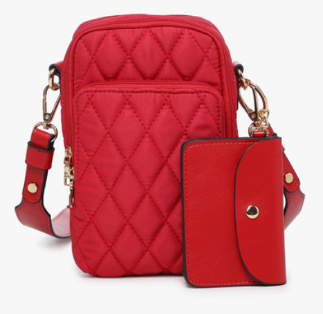 Parker Quilted Crossbody Pouch Bag - Multiple Colors