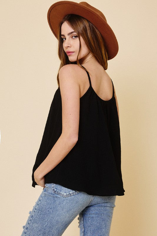 Go With The Flow Tank - Black