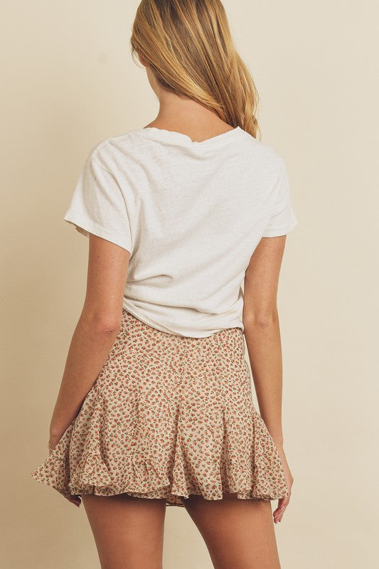 Love Them Or... Mini Skirt - Beige