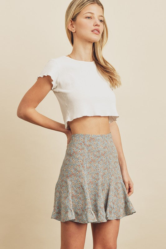On The Way To You Skirt - Light Blue