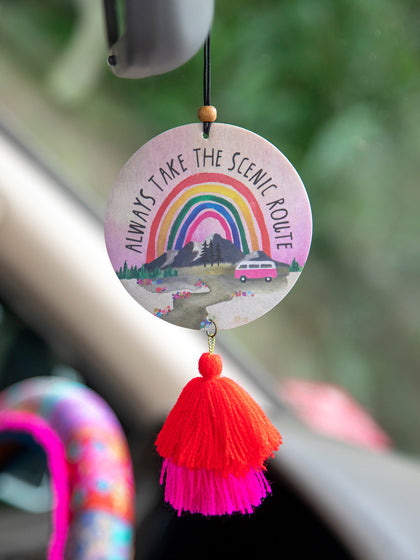 Car Air Freshener - Always Take The Scenic Route