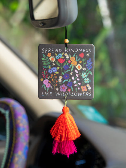 Car Air Freshener - Spread Kindness Like Wildflowers
