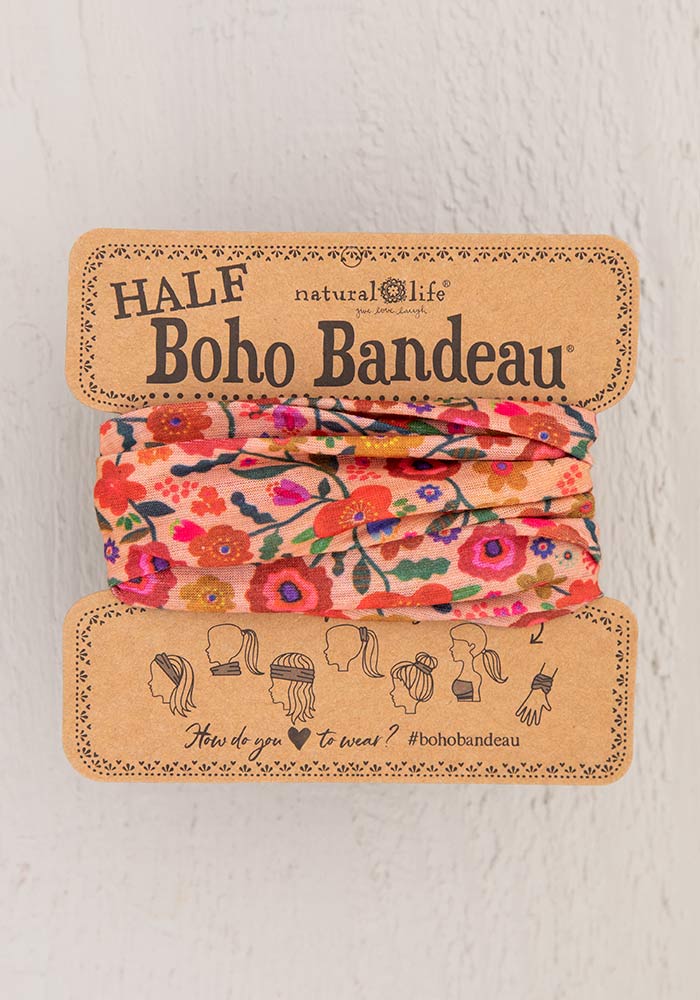 Boho Half Bandeau - Blush Floral