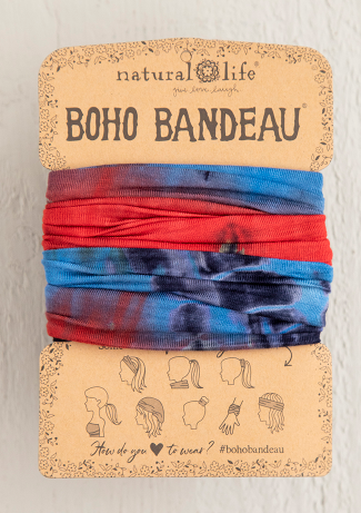 Boho Bandeau - Red White & Blue Tie Dye