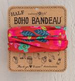 Boho Half Bandeau - Red Floral