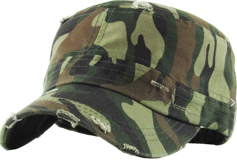 Army Cadet Distressed Hat - Camo