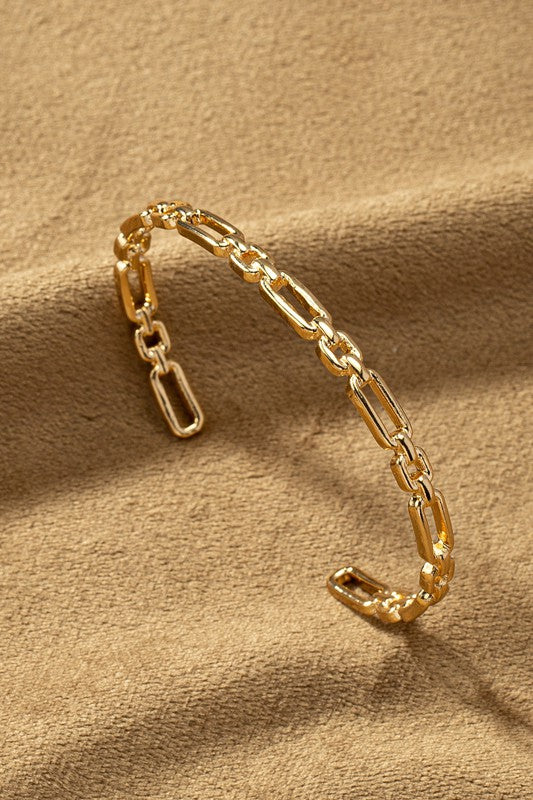 Chain Cuff Bracelet - Gold