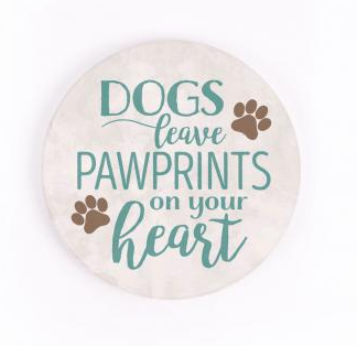 Single Car Coaster - Dogs Paw Prints