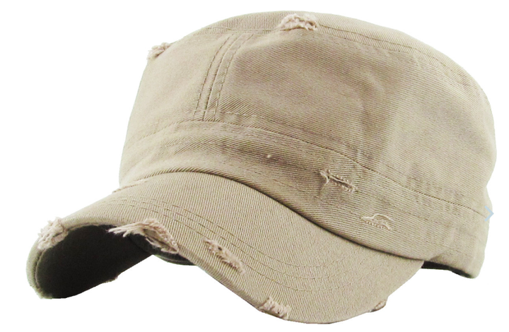 Army Cadet Distressed Hat - Khaki