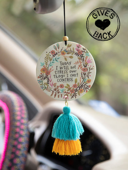 Car Air Freshener - Today I Will Not Stress Over Things I Can't Control
