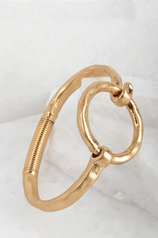 Circle Design Bracelet - Gold