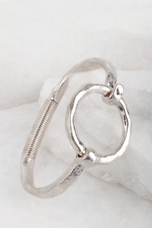 Circle Design Bracelet - Silver