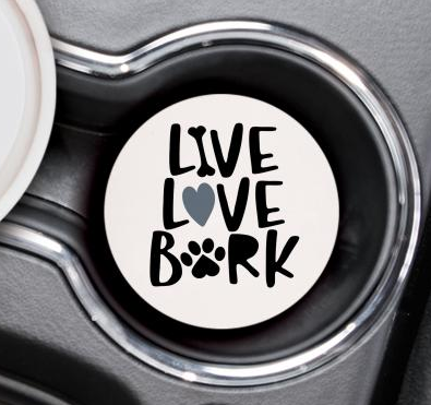 Single Car Coaster - Live Love Bark
