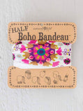 Boho Half Bandeau - Cream Feathers
