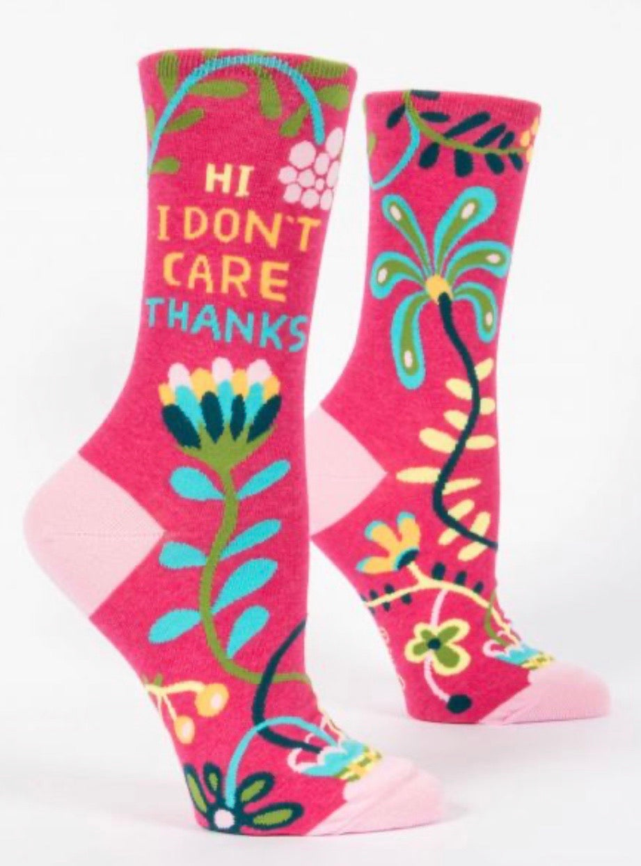 I Don't Care Women's Socks