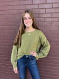 Carried Away Sweater - Olive