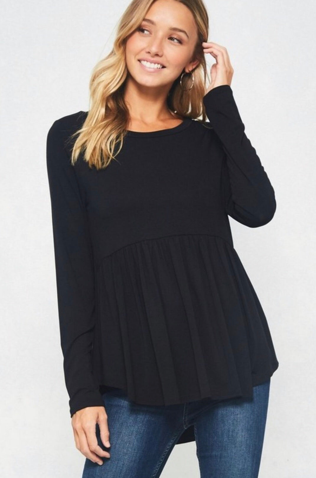Flare For Drama Top - Black