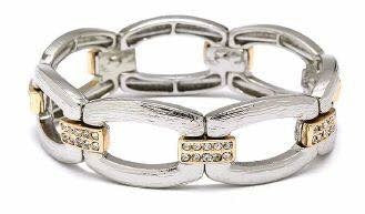 Chain Link Bracelet Cubic Zirconia Multi