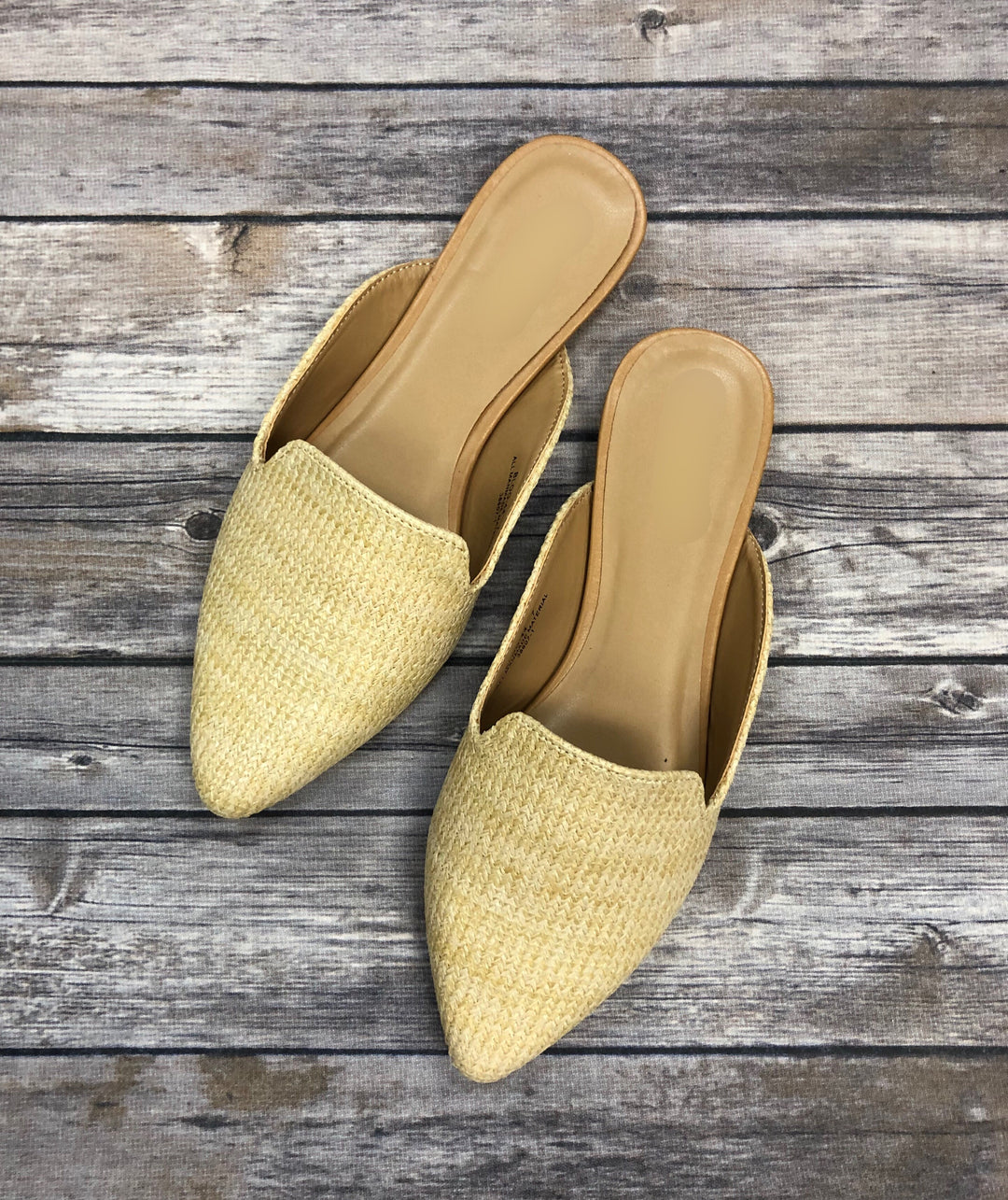On The Go Mule Slide Shoes - Natural