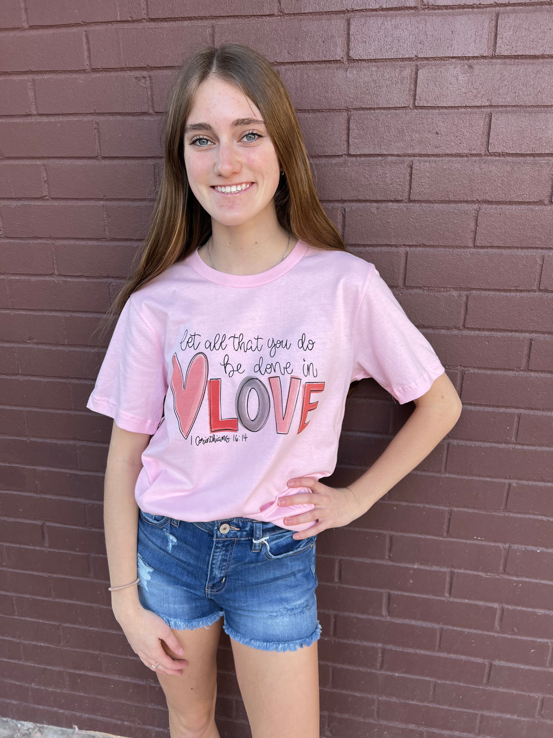 Done in Love Graphic Tee - Pink