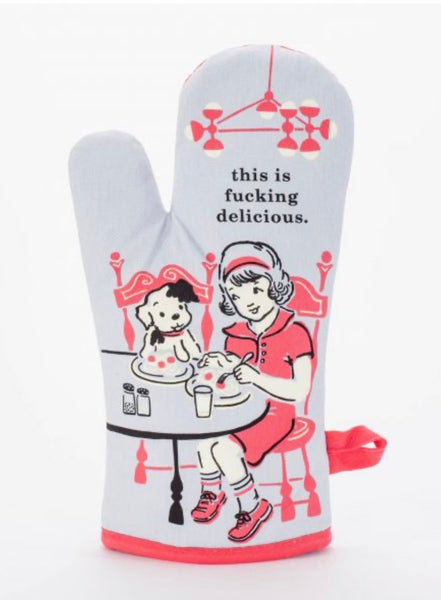 This is F**King Delicious Oven Mitt