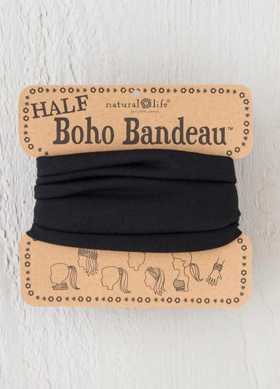 Boho Half Bandeau - Black